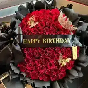 buchet 101 trandafiri queen