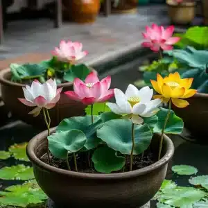 Semințe de Lotus – Mix Multicolor (Alb, Roz, Galben, Bicolor)super pachet