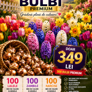 Super Pachet 300 Bulbi de Primăvară Premium – Doar 349 Lei